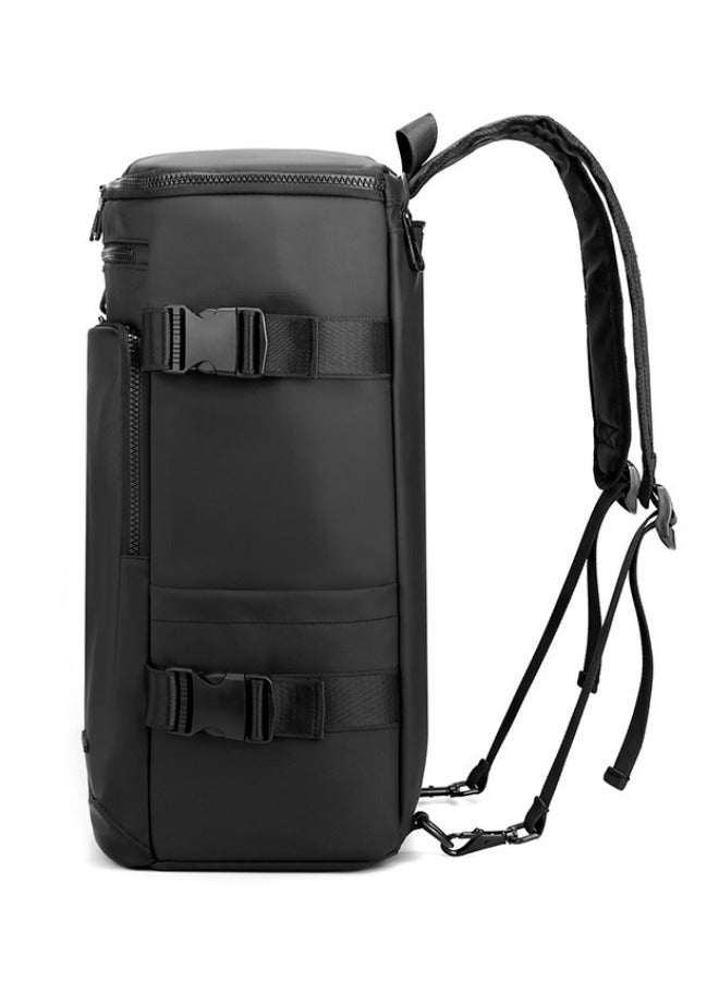 FAMILY Multifunctional Business Backpack Laptop Bag Waterproof Travel Bag Messenger Bag Student Schoolbag 30*20*43 Cm - Black  - Image 3