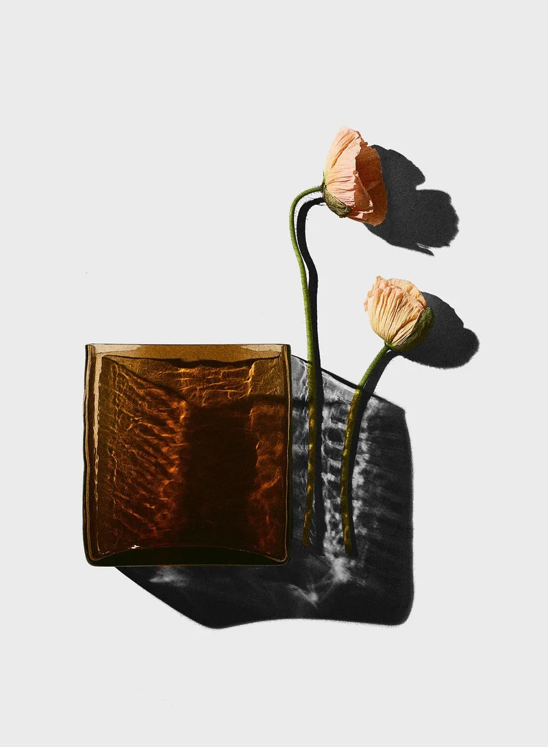 اتش اند ام Textured Glass Vase