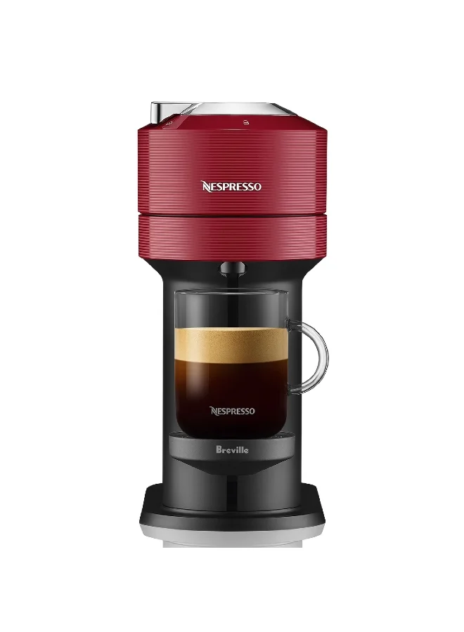 Nespresso 1500W Vertuo Next Espresso Machine with Aeroccino Red and Black 50.2 x 40.6 x 27.4 cm GCV1-GB-RE-NE+ 3694BK