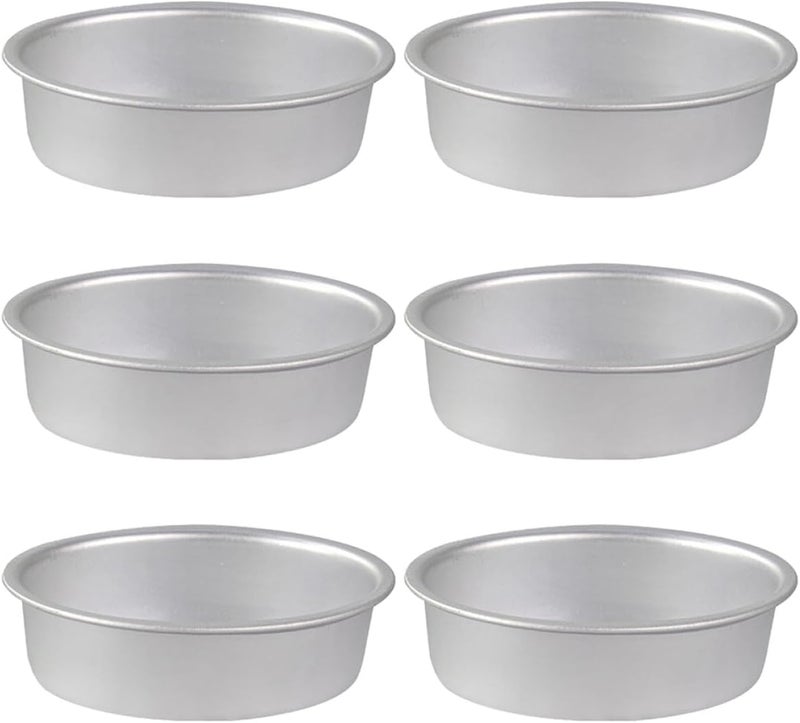 6pcs Non-stick Anodized Oval Cake Pans Oval Shape Cheesecake Baking Molds for Oven Use Specialty Baking Supplies - Image 1