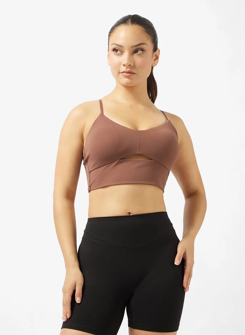 فورورد بلوزة كامي بظهر متقاطع فائقة النعومة بدون خياطة