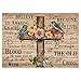 Larkipuzz Jesus Cross Puzzles for Adults 1000 PieceVintage Christian Religious Bible Jigsaw Puzzle Bird Flower Inspirational Scripture Puzzle - Image 4