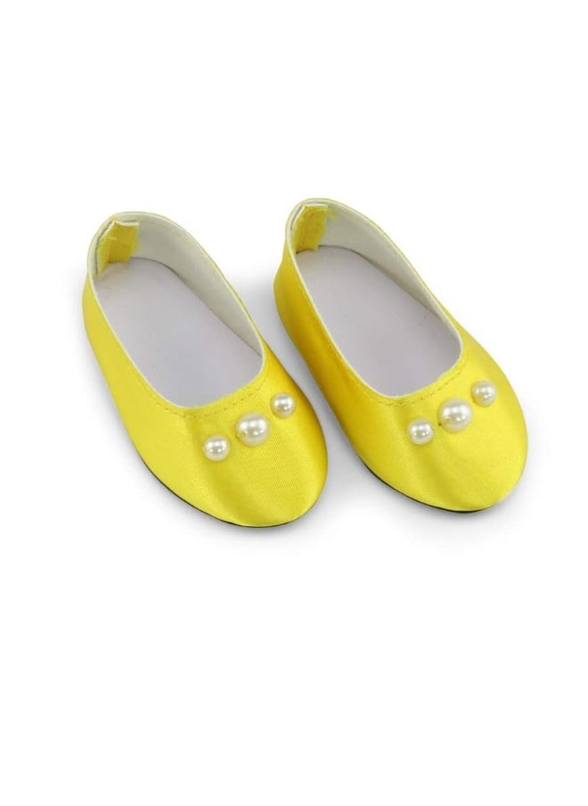 Emily Rose Emily Rose 18 Inch Doll Clothes Princess Belle-Inspired Ball Gown Dress Costume | 18" Doll Outfit Gift Set with Matching Gloves and Doll Shoes! | Compatible with American Girl Dolls  - Image 4