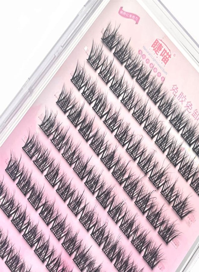 LASGOOS Self Adhesive Eyelashes 100 Clusters Press On Eyelash Clusters Natural Messy 5D Lash Extension Pre-Glued Cluster Lashes DIY Eyelash Extensions at Home No Glue No Remover Needed Lashes - Image 5