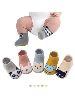 5 Pairs Baby Non Slip Socks - Cute & Funny Gender Neutral Baby Shower Gift Multicolour - pzsku/Z14C237A094ECC6670F09Z/45/_/1716885019/7334dcf7-aa02-4e70-8bf4-49bb1206b9e9