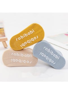 MileMelo 5 Pairs Baby Non Slip Socks - Cute & Funny Gender Neutral Baby Shower Gift Multicolour  - Image 2