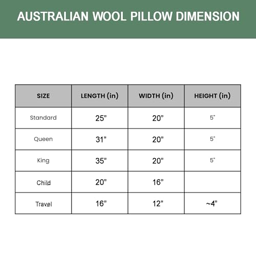 OrganicTextiles ORGANIC TEXTILES 100% Natural Wool Pillow with Organic Cotton Cover, GOTS Certified - (Standard - Pack of 1) - Image 2