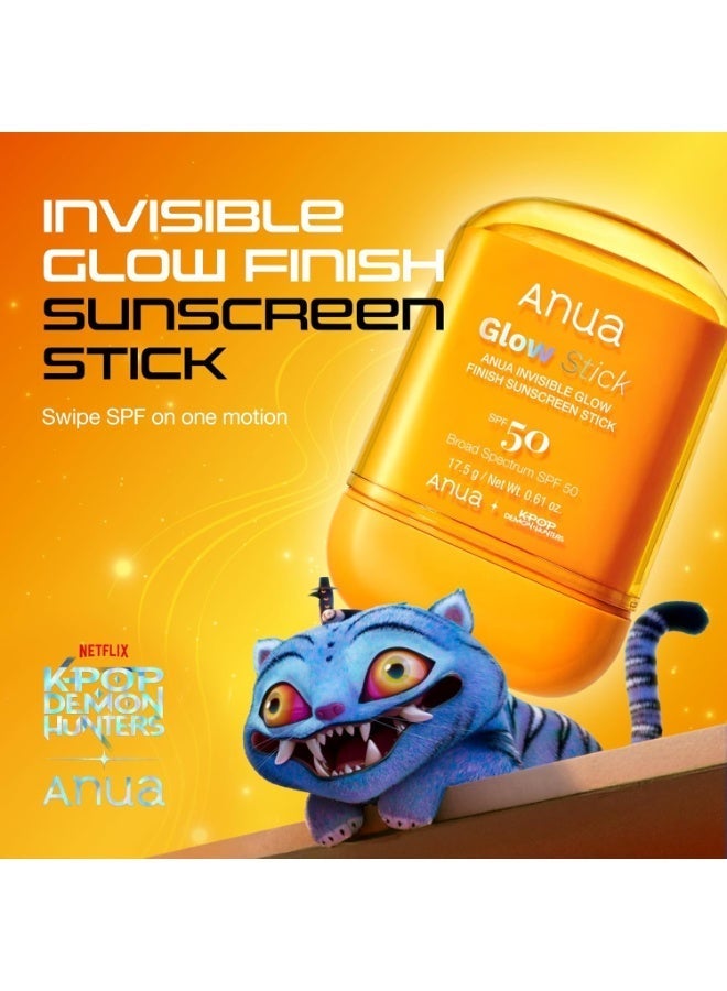 Anua Glow Stick Invisible Finish Sunscreen SPF 50 – No Cast Broad Spectrum with Ceramide & Hyaluronic Acid 17.5ggrams - Image 2