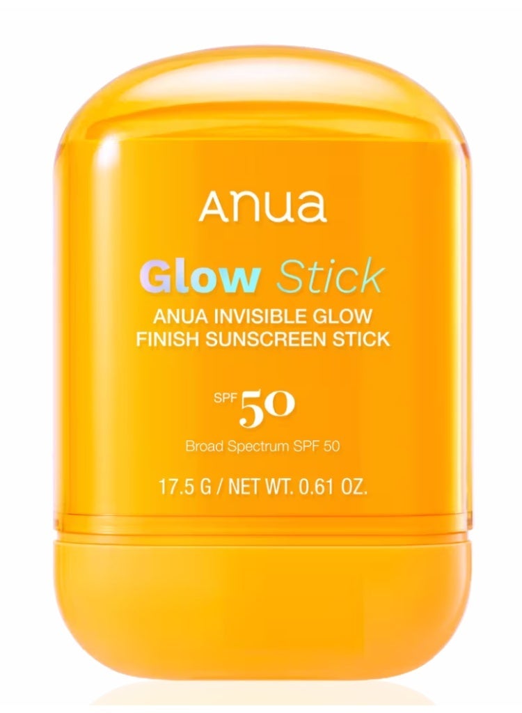 Anua Glow Stick Invisible Finish Sunscreen SPF 50 – No Cast Broad Spectrum with Ceramide & Hyaluronic Acid 17.5ggrams - Image 1