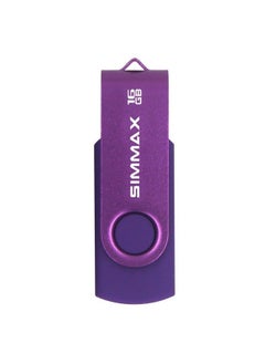 SIMMAX Usb Flash Drives 2 Pack 16Gb Memory Stick Swivel Design Usb 2.0 Flash Drive Thumb Drive Zip Drives (16Gb Red Purple)  - Image 4