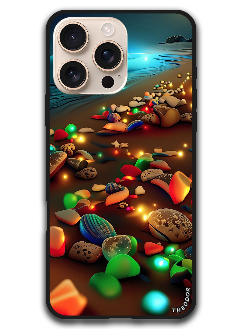 Theodor Protective Case Anti Scratch Shock Proof Bumper Cover For iPhone 16 Pro (6.3)-inch Glowing Stones 1 - Image 1