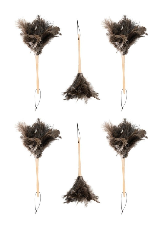 Superio Ostrich Feather Duster Fluffy Dust Remover, with Wooden Handle Reusable for Cleaning Homes, Ceilings, and Furniture (6 Pack - Image 2