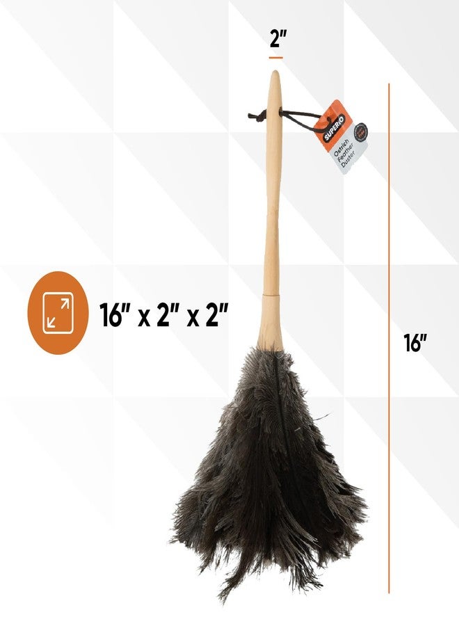 Superio Ostrich Feather Duster Fluffy Dust Remover, with Wooden Handle Reusable for Cleaning Homes, Ceilings, and Furniture (6 Pack - Image 3
