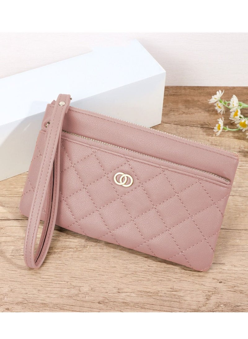 Classic Ladies Wallet Fashion Rhombus Clutch Wallet