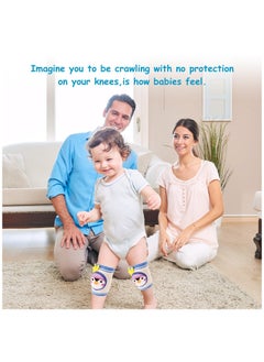 Excefore Baby Knee Pads For Crawling, Anti-Slip And Protect Toddlers Knees. Breathable 3D Mesh For Boys And Girls, 3 6 12 Months Old Baby Must Haves, 3 Pairs  - Image 2