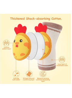 Excefore Baby Knee Pads For Crawling, Anti-Slip And Protect Toddlers Knees. Breathable 3D Mesh For Boys And Girls, 3 6 12 Months Old Baby Must Haves, 3 Pairs  - Image 4