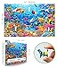MINIWAN Colorful Tropical Underwater Ocean 500 Piece Jigsaw Puzzle for Adults Sea Turtle Dolphin Coral Reef Fish Jigsaw Puzzle Gift for Ocean Animal Lovers 23x15 inches - Image 4