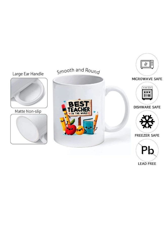 برينت شوب فور مي هدية مثالية ليوم المعلم: حقيبة قطنية مطبوعة وكوب خزفي | هدية مثالية للمعلمين - Image 5