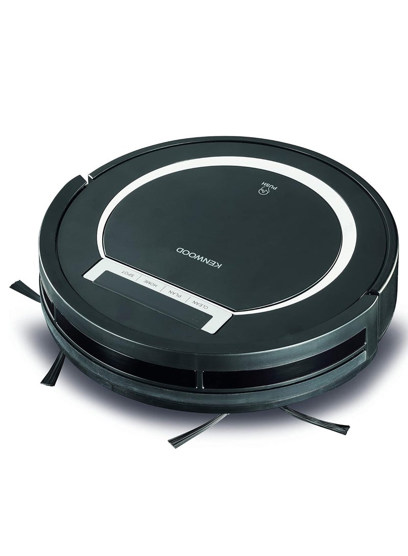 KENWOOD Smart Robot Vacuum Cleaner, 2-in-1 Vacuuming, Smart Drop Proof Technology, Virtual Wall, Ideal for Pet Hair Hard Floor and Carpet 0.5 Suction Power, super silent 65 1000 W VRP10.000BK BLACK - Image 1
