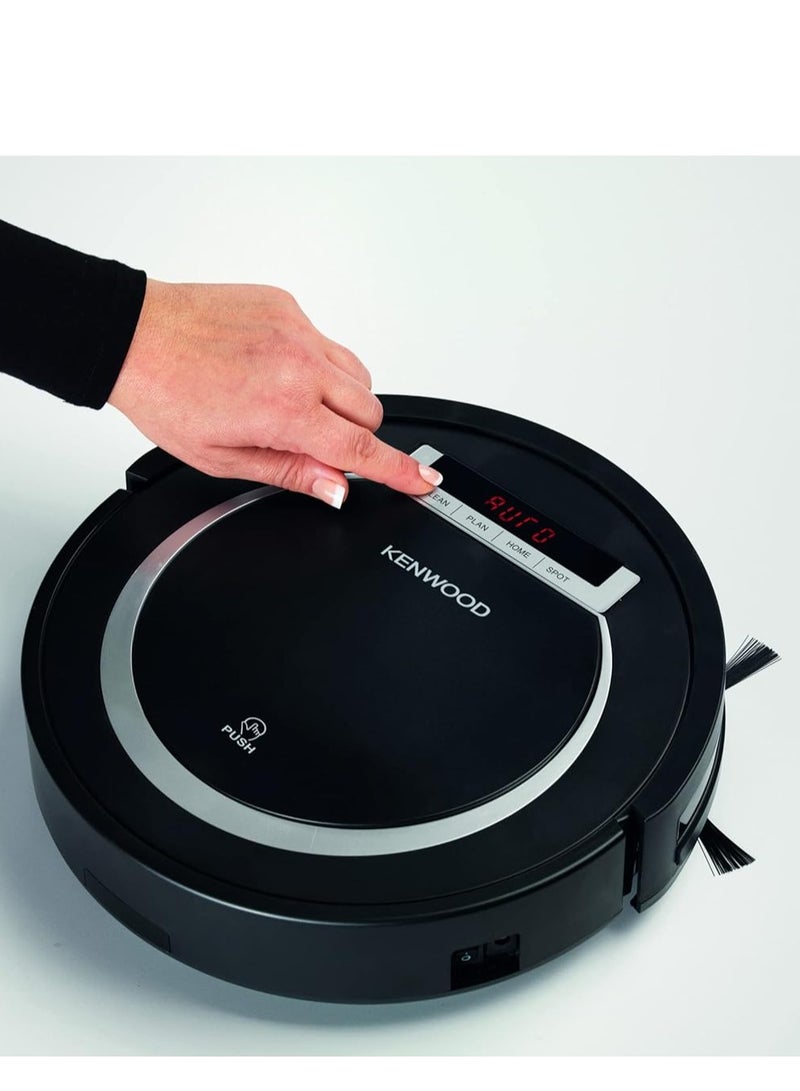 KENWOOD Smart Robot Vacuum Cleaner, 2-in-1 Vacuuming, Smart Drop Proof Technology, Virtual Wall, Ideal for Pet Hair Hard Floor and Carpet 0.5 Suction Power, super silent 65 1000 W VRP10.000BK BLACK - Image 4