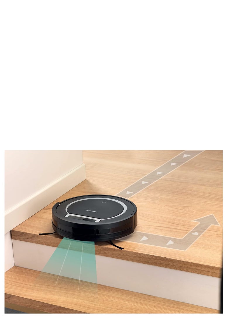 KENWOOD Smart Robot Vacuum Cleaner, 2-in-1 Vacuuming, Smart Drop Proof Technology, Virtual Wall, Ideal for Pet Hair Hard Floor and Carpet 0.5 Suction Power, super silent 65 1000 W VRP10.000BK BLACK - Image 2