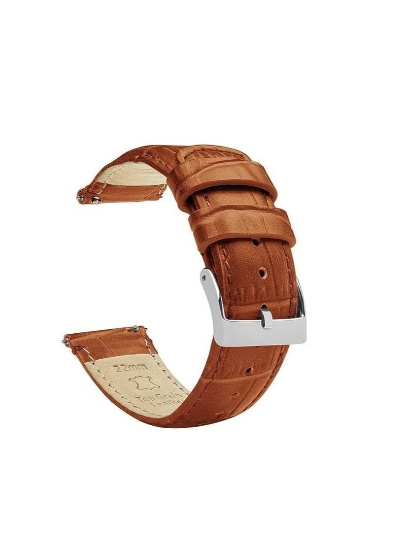 Generic Leather Strap Compatible with Apple Watch 49mm 45mm 42mm Silicone Inner Wax Leather Strap Compatible with Apple Ultra/Ultra 2 SE SE2 Series 9/8/7/6/5/4/3/2/1  - Image 1