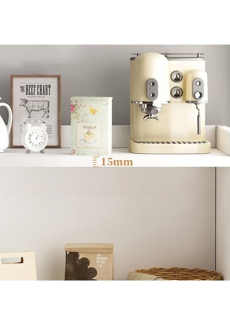 Generic Kitchen Cabinet Coffee Cabinet Sideboard Cabinet with Drawers and Open Shelves Coffee Bar Cabinet for Tea and Coffee Small Storage Cabinet for Home Office  - Image 5