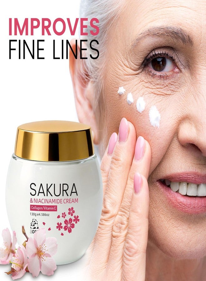 AOAO Sakura & Niacinamide Face Moisturizer for Women, Hyaluronic Acid & Shea Butter Cream, Brightening, Improves Dullness, Deep Nourishment, Gifts for Women, Valentine's Day, Birthday, Mother's Day, 4.59oz - Image 2