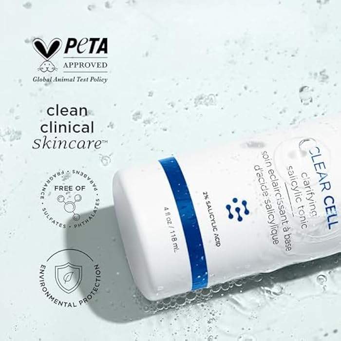 IMAGE Skincare, Clear Cell Clarifying Salicylic Tonic, Mattifying Toner for Pores, Redness and Light Exfoliation for Oily Prone Skin, 4 fl oz - Image 4