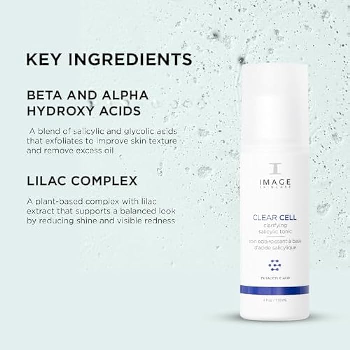 IMAGE Skincare, Clear Cell Clarifying Salicylic Tonic, Mattifying Toner for Pores, Redness and Light Exfoliation for Oily Prone Skin, 4 fl oz - Image 5