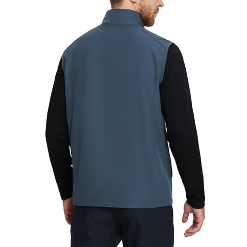 M MAELREG Mens Vests Outerwear Windproof Lightweight Softshell Vests Sports Sleeveless Jacket Golf for Men - Image 3