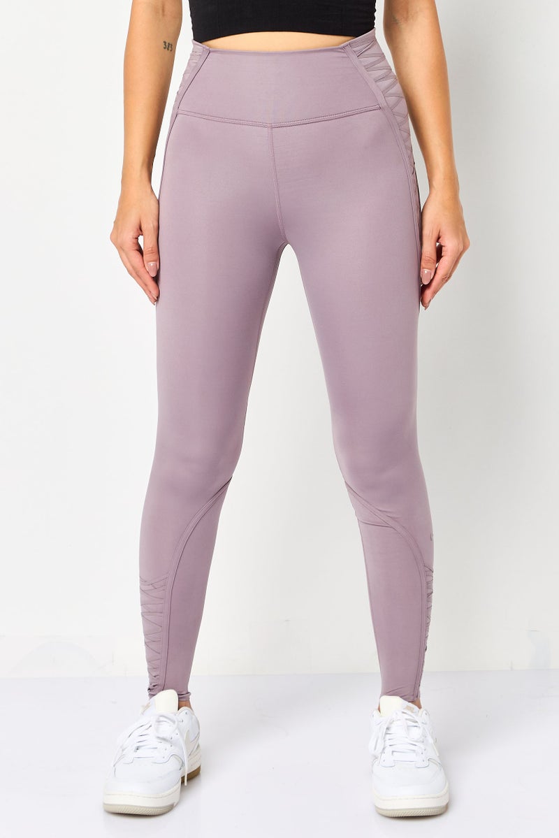 Nike Women Tight Fit 7/8 Training Leggings, Mauve - Image 1