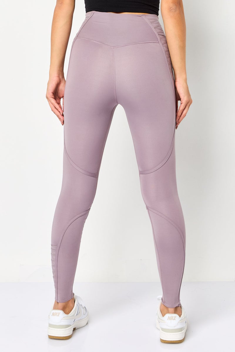 Nike Women Tight Fit 7/8 Training Leggings, Mauve - Image 4