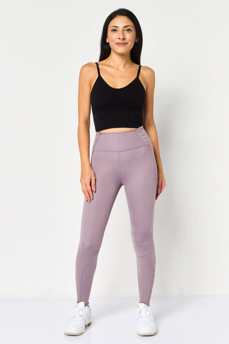 Nike Women Tight Fit 7/8 Training Leggings, Mauve - Image 2