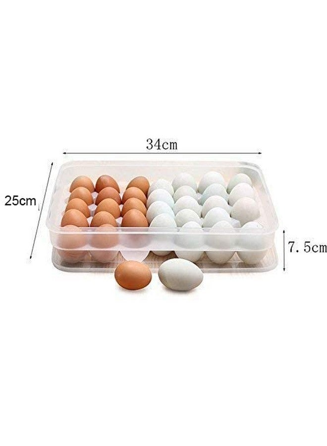 Styleys Plastic Egg Box, Tray for Fridge (34 Eggs_S11103) - Image 3