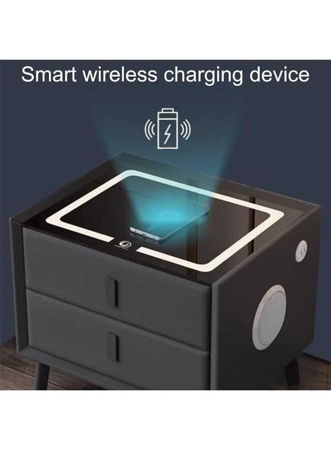 NKX Smart bedside table rechargeable and multifunctional wireless Charging and BT speaker for bedroom - Image 3
