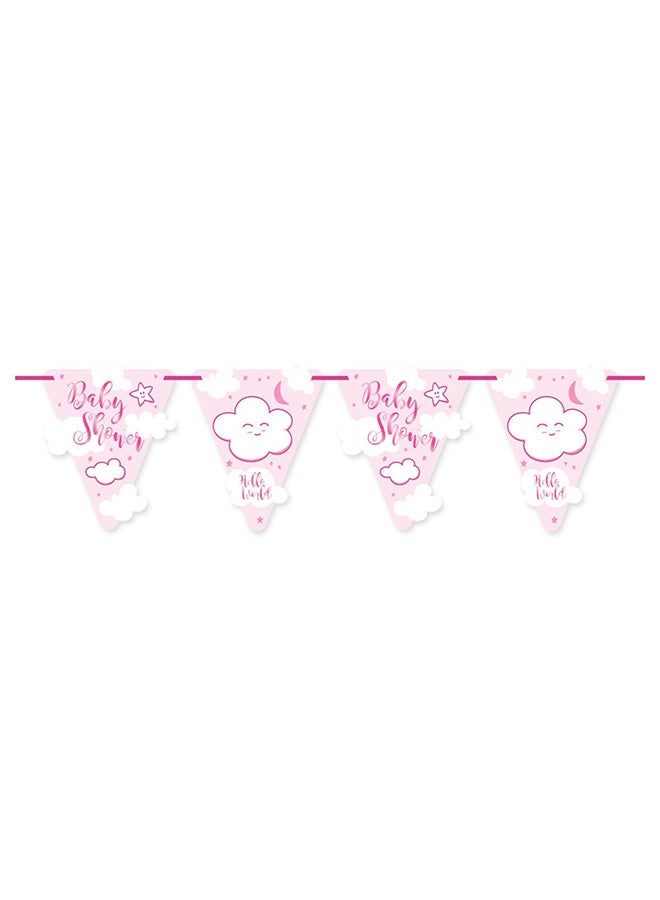 Folat Paeer Banner - Baby Shower Pink