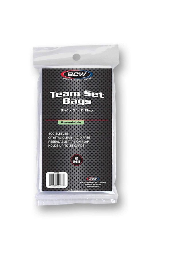 BCW Resealable Team Set Bags (100 Count) - Image 2