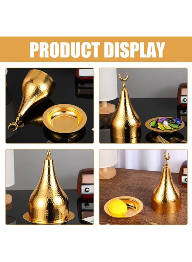 Dessert Tray with Lid Metal for Ramadan - Image 4