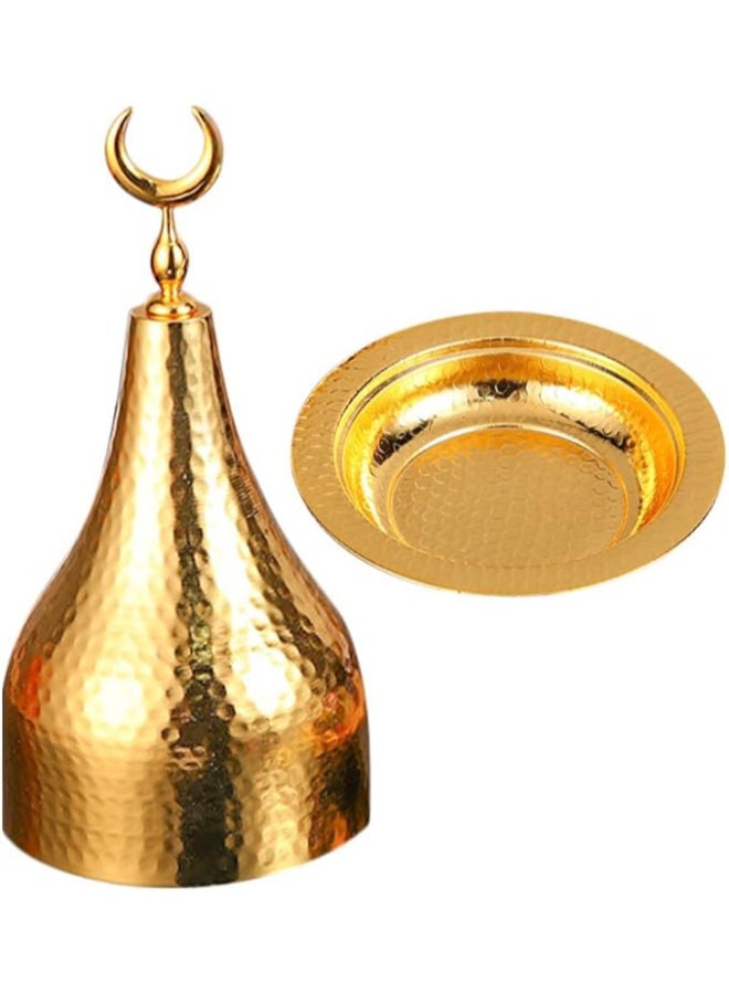 Dessert Tray with Lid Metal for Ramadan - Image 1