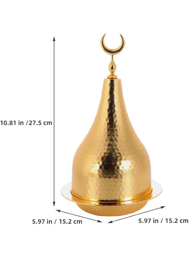 Dessert Tray with Lid Metal for Ramadan - Image 3