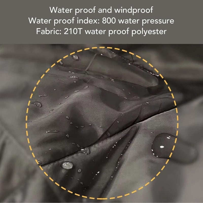 Camping Blanket Poncho,Wearable Hoodie Blanket for Outdoor, Hiking, Stadium - Image 3