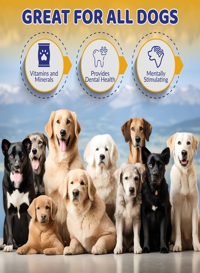TUKAHO New Vita-Min Split Elk Antlers for Dogs Large مع الفيتامينات والمعادن لصحة عامة جيدة - مكافآت طبيعية للعناية بأسنان الكلاب (كبيرة) - Image 5