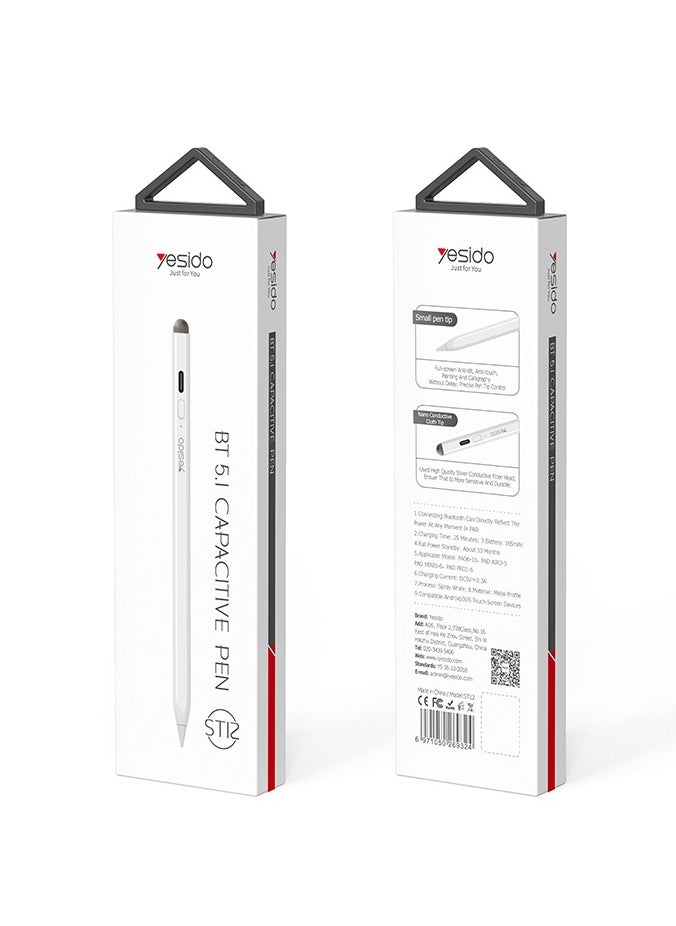 Yesido IPad Specific Capacitive Pen | Aluminum Tablet Active Stylus Pen For Ipad  - Image 1