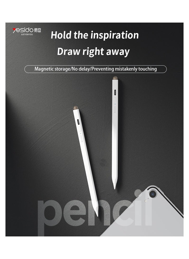 Yesido IPad Specific Capacitive Pen | Aluminum Tablet Active Stylus Pen For Ipad  - Image 2