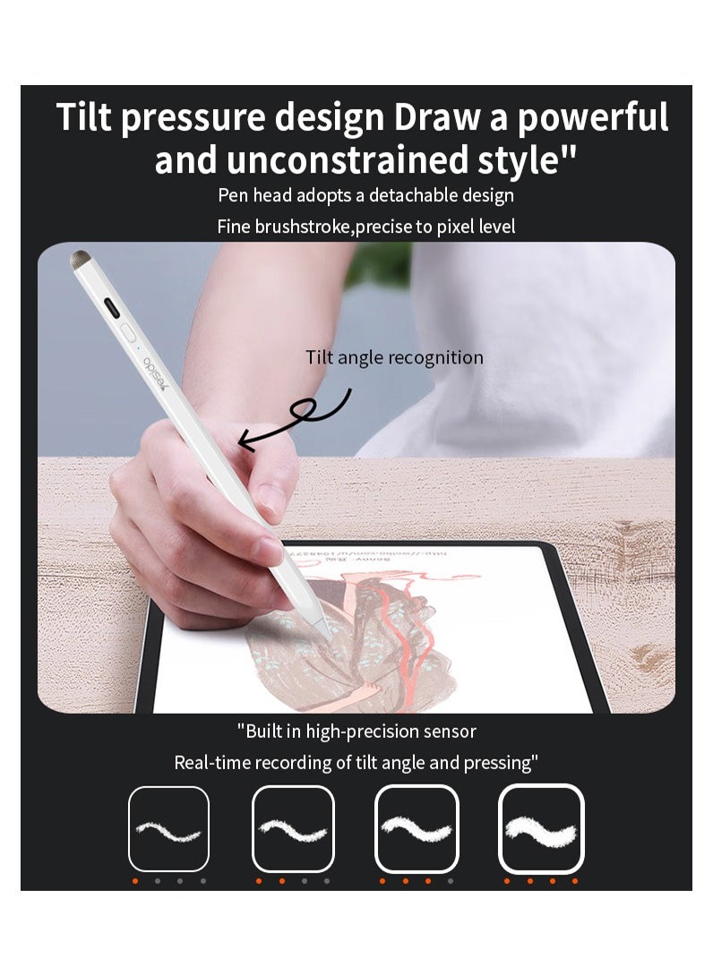Yesido IPad Specific Capacitive Pen | Aluminum Tablet Active Stylus Pen For Ipad  - Image 3