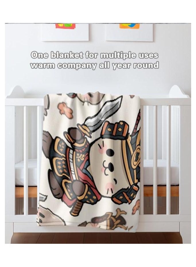 عام بطانية رقيقة من الفانيلا (دافئة ومريحة، ومناسبة للنوم واستخدام الألعاب وإزالة الغبار ومقاومة للرمل) 150 سم * 200 سم - 817 - Image 3