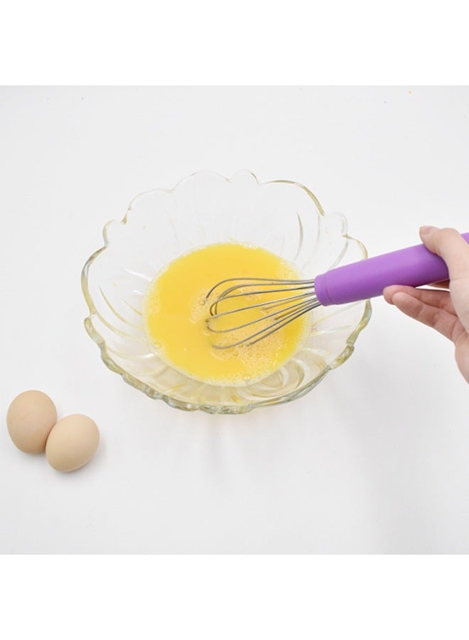 Household Multifunctional Bottle Opener 2-in -1 Stainless Steel Egg Beater Manual Cream Beater Egg White Mixer-Color:2mm Thick 8 Lines- 12inch -32cm-121g