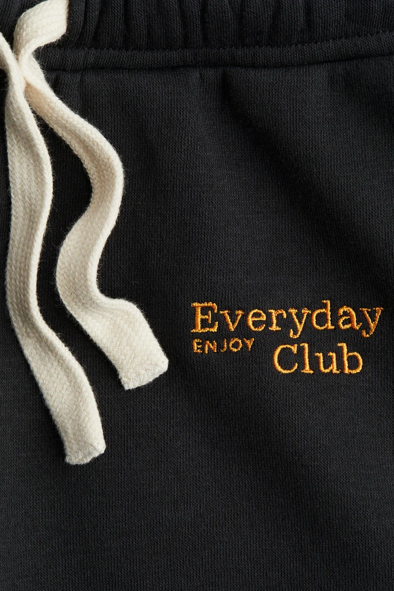 H&M Embroidery-detail joggers