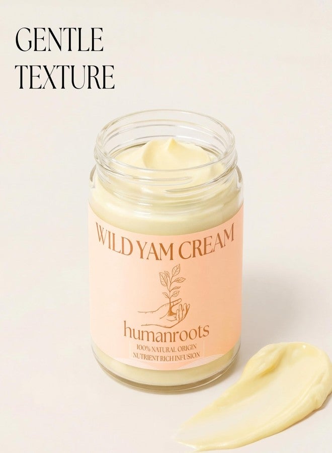 humanroots Wild Yam Cream - Menopause and PMS Support for Women, 4 oz (Unscented/Herb-Infused, Organic Wild Yam Cream for Balance - Made with Chaste Tree Berry and Red Clover - Image 5